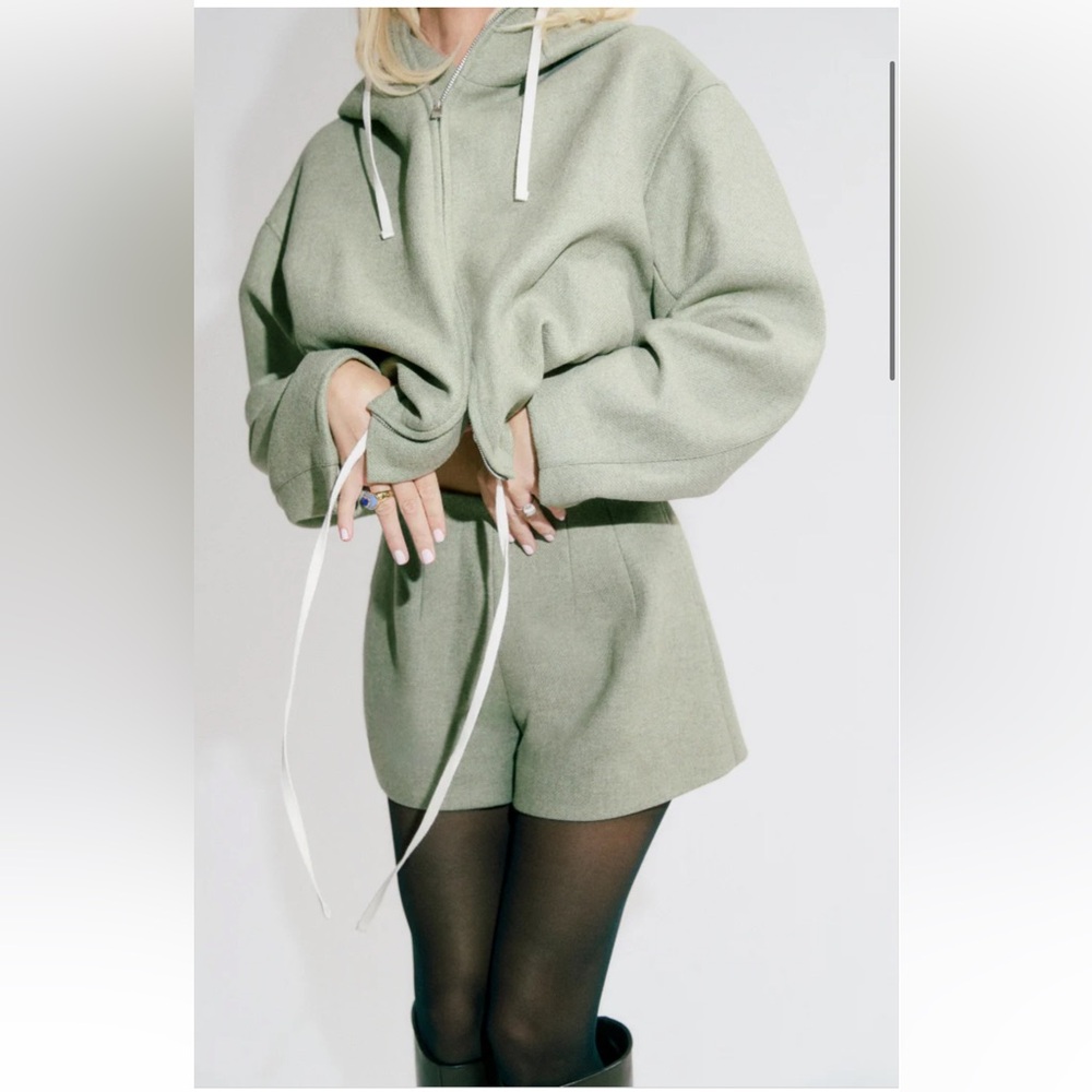 Renngli Studios tailored short and wool anorak jacket set size XS/S